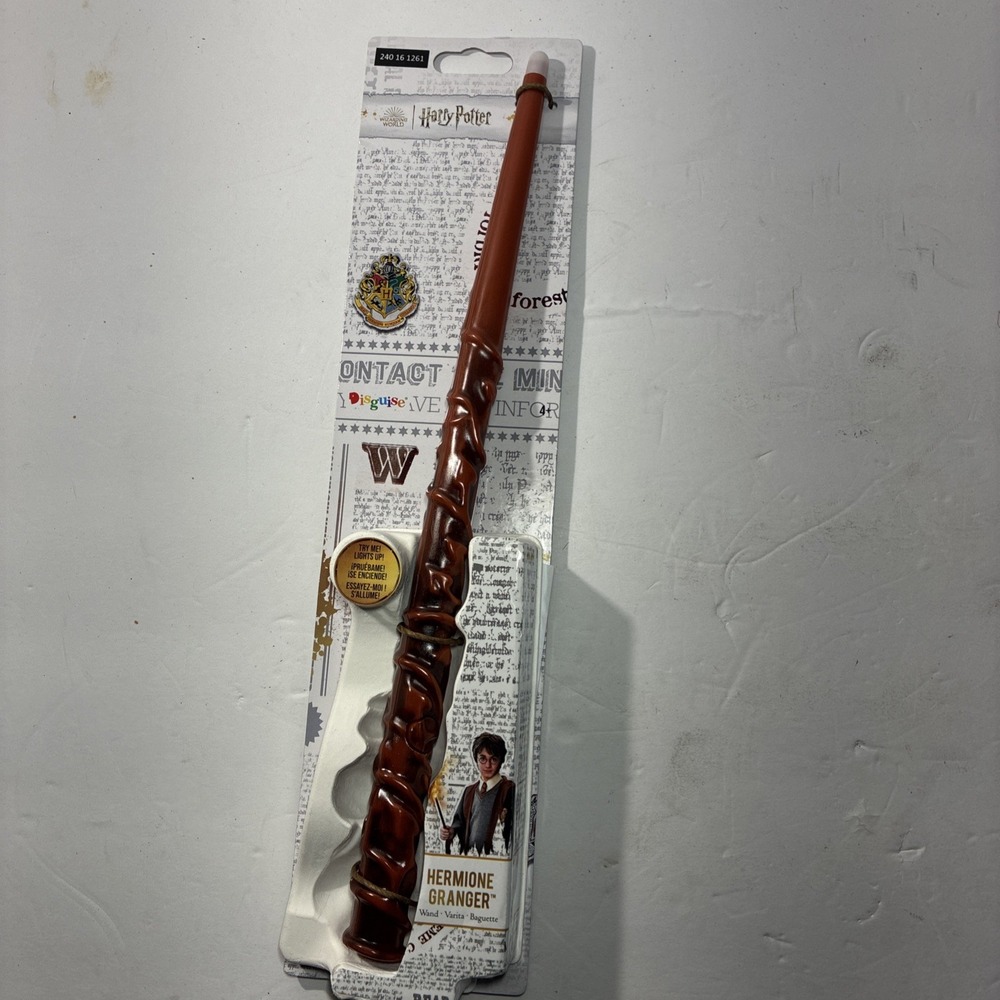 Harry Potter Deluxe Light Up Wand Hermione Granger NIB NEW